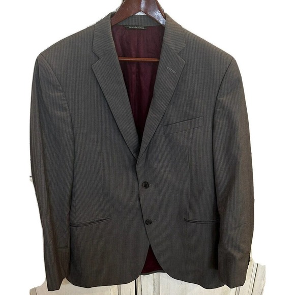 Saks Fifth Avenue Mash CT 42R Blazer 100% Wool‎ - Picture 1 of 9